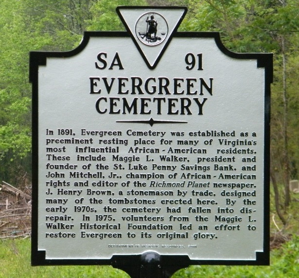 Evergreen Cemetary Marker